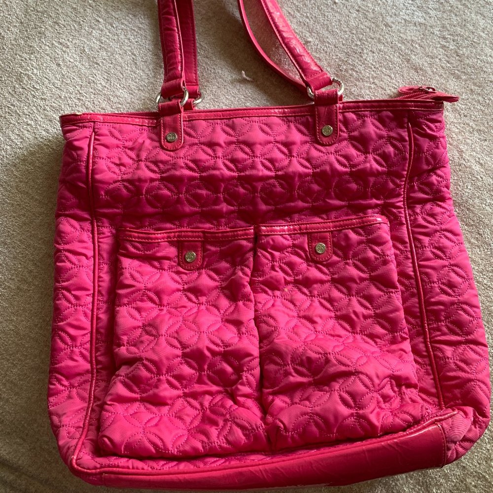 Vera Bradley Pink Solid Tote Bag *Retired Pattern*